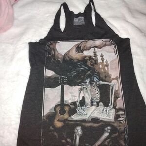 Skeleton Graphic Tank Top Curbside Clothing
